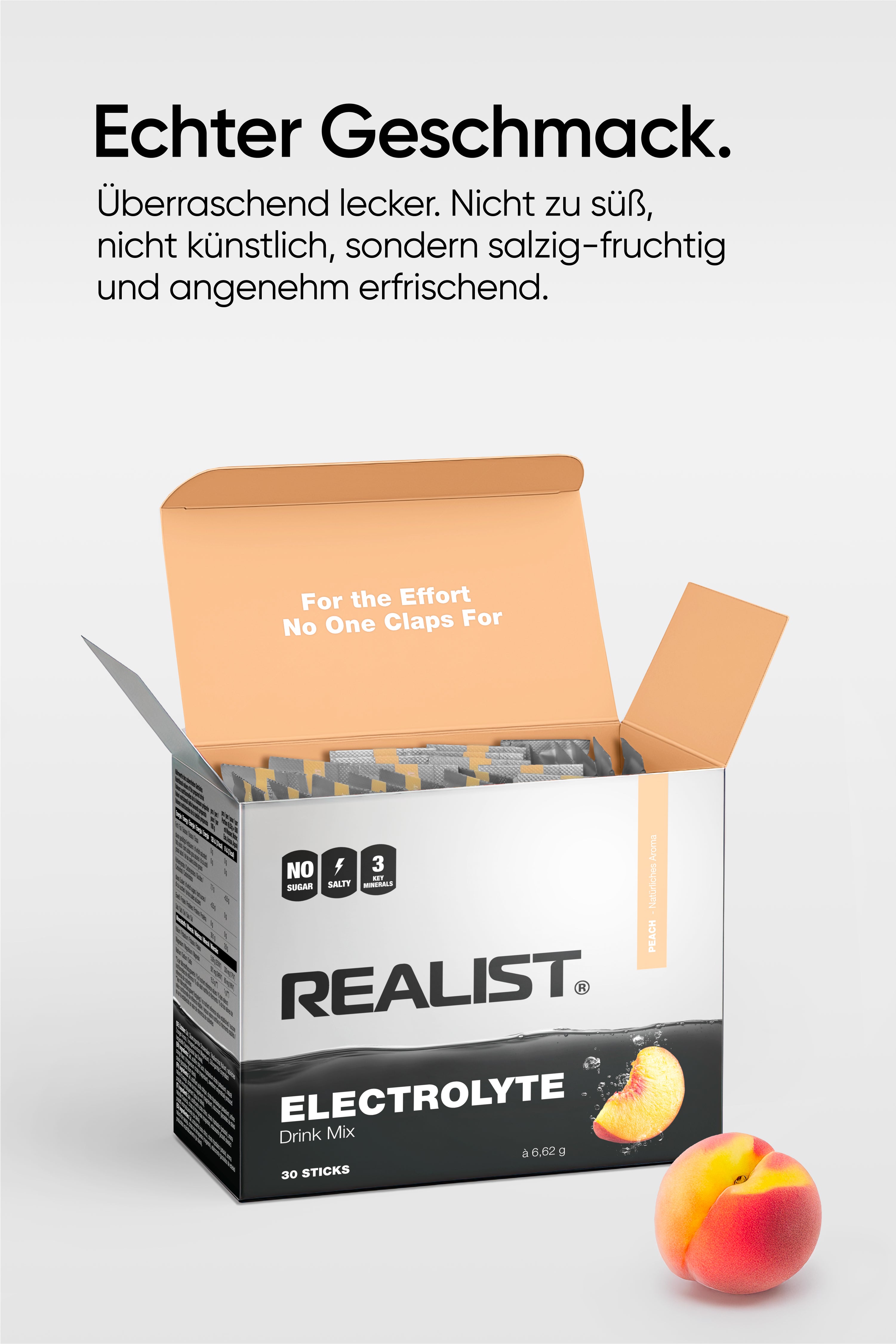 Elektrolyte Drink Mix Pfirsich