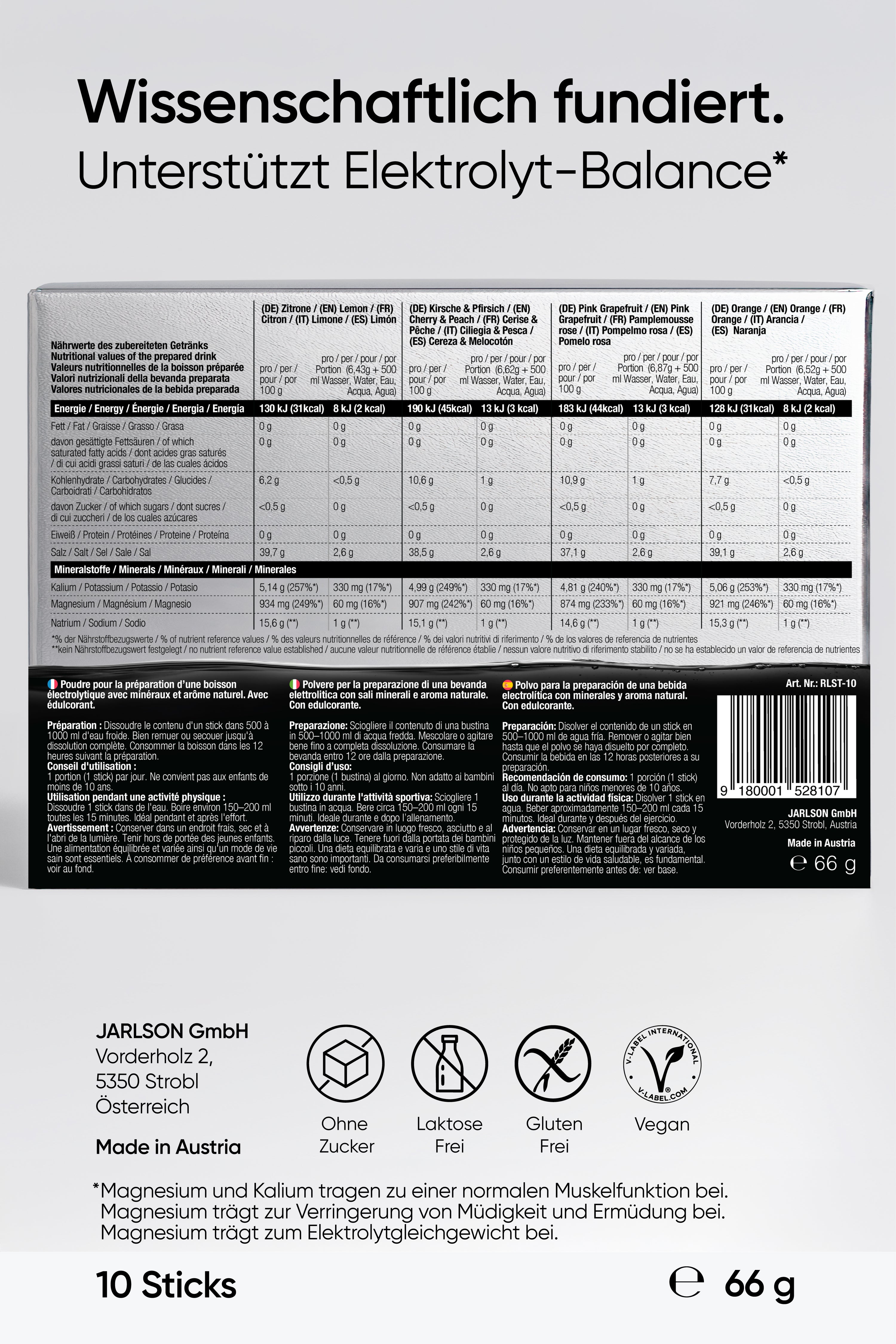 Elektrolyte Trial Pack - 10 Sticks (5 Geschmäcker)