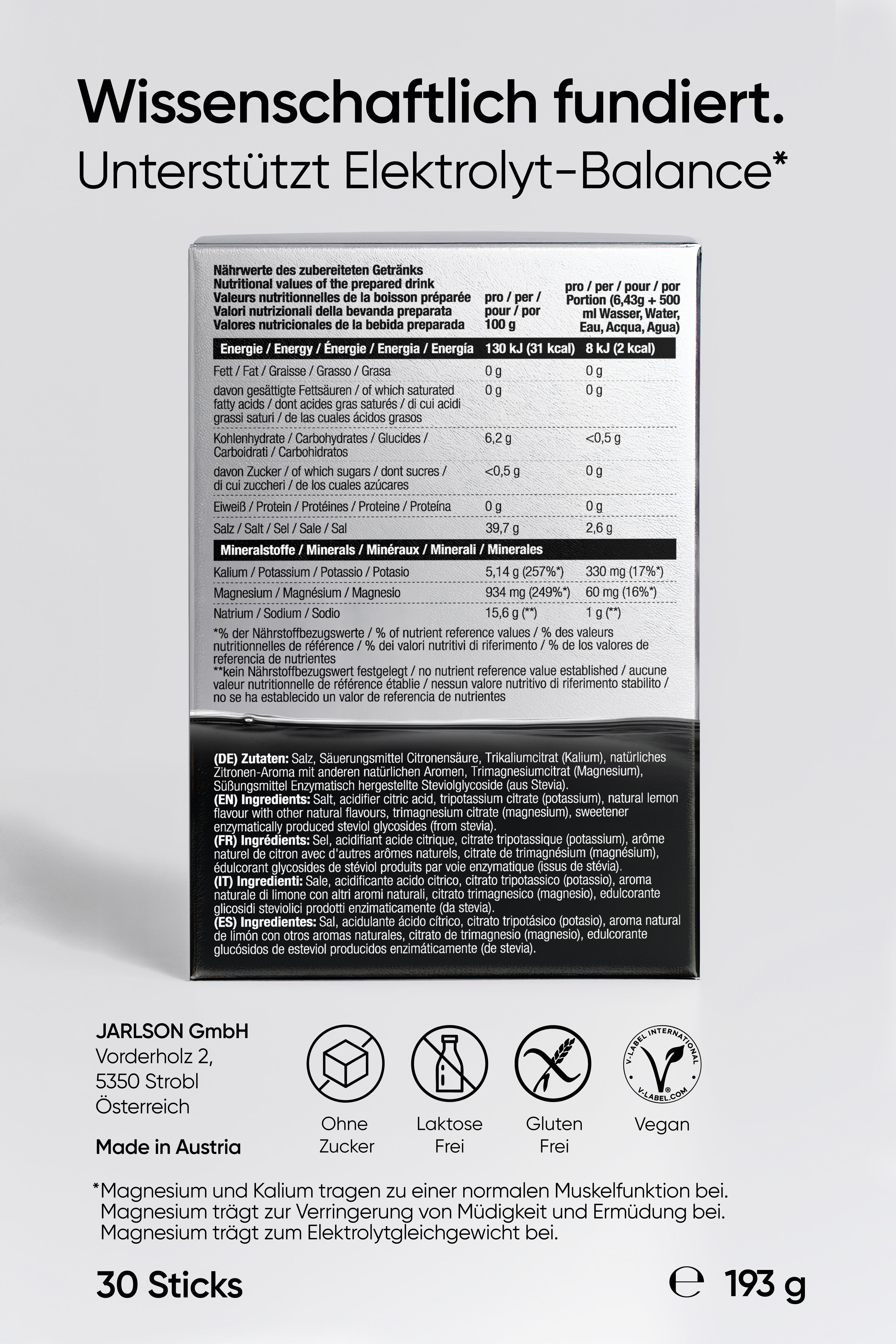 Elektrolyte Drink Mix Zitrone