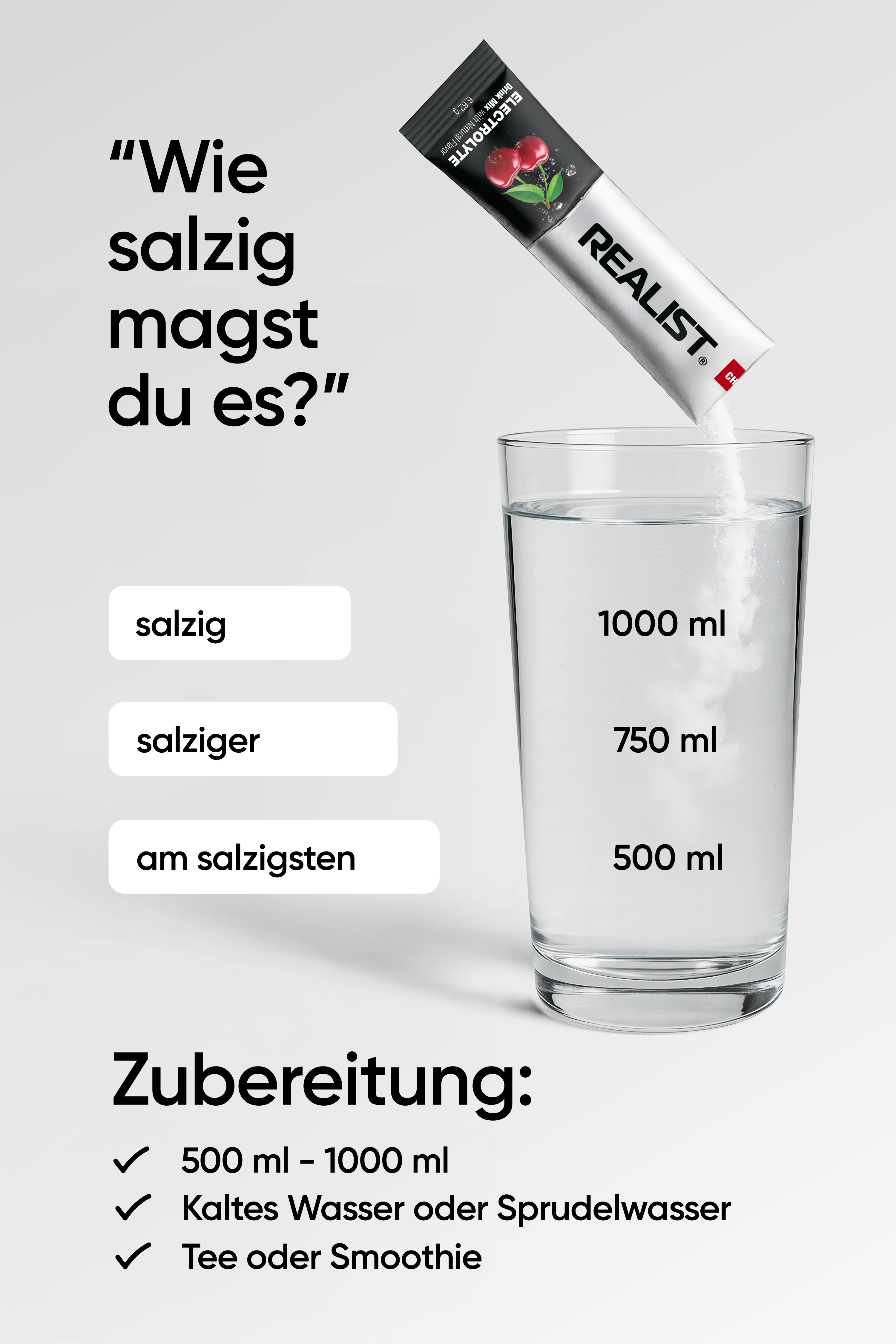 Elektrolyte Drink Mix Kirsch