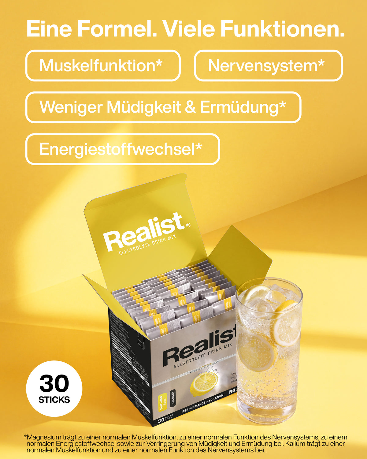 Elektrolyte Pulver Sticks Zitrone - PERFORMANCE Hydration