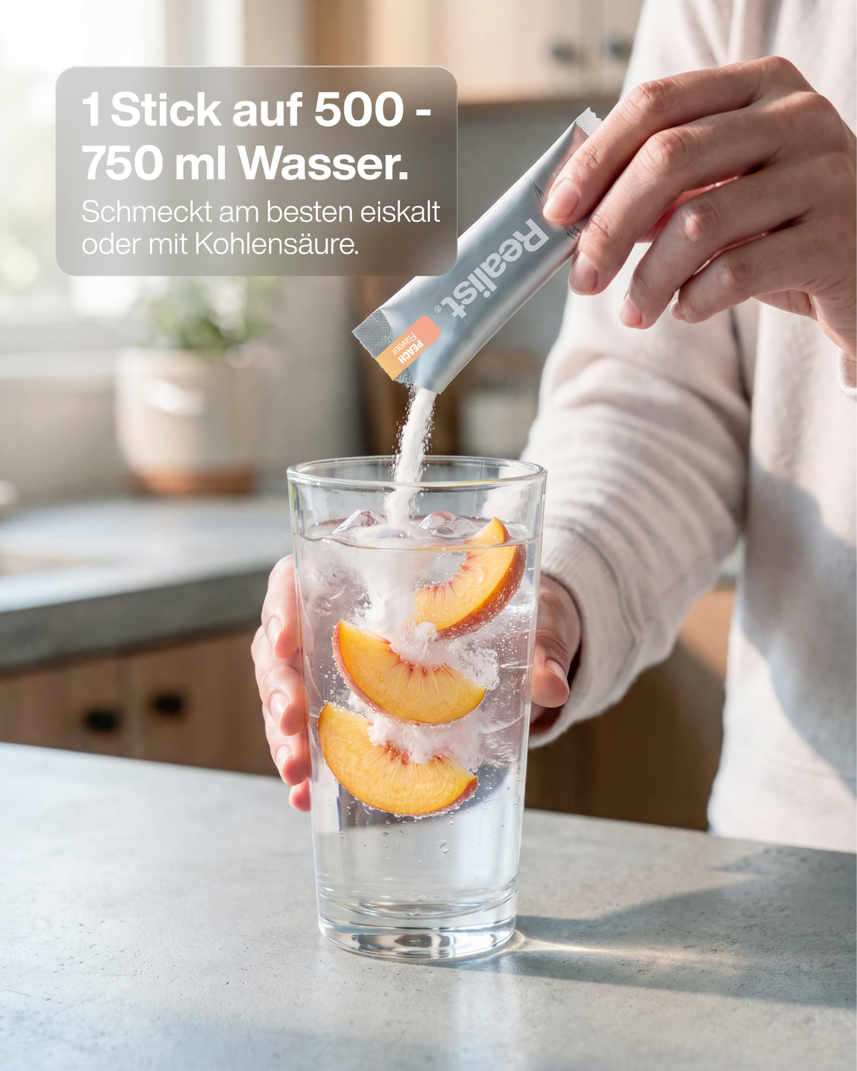 Elektrolyte Pulver Sticks Pfirsich - DAILY Hydration