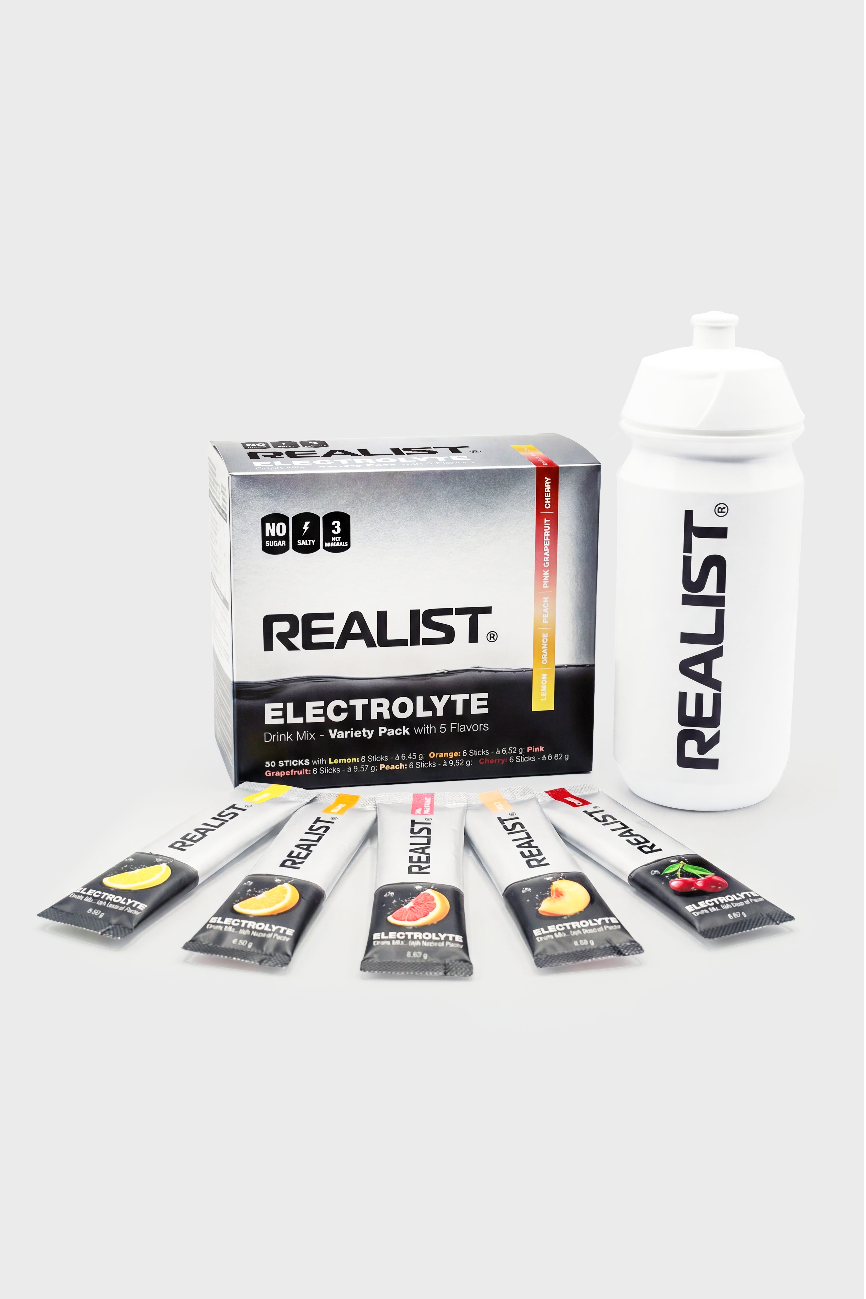 Starter Pack mit Trinkflasche Weiß 500ml