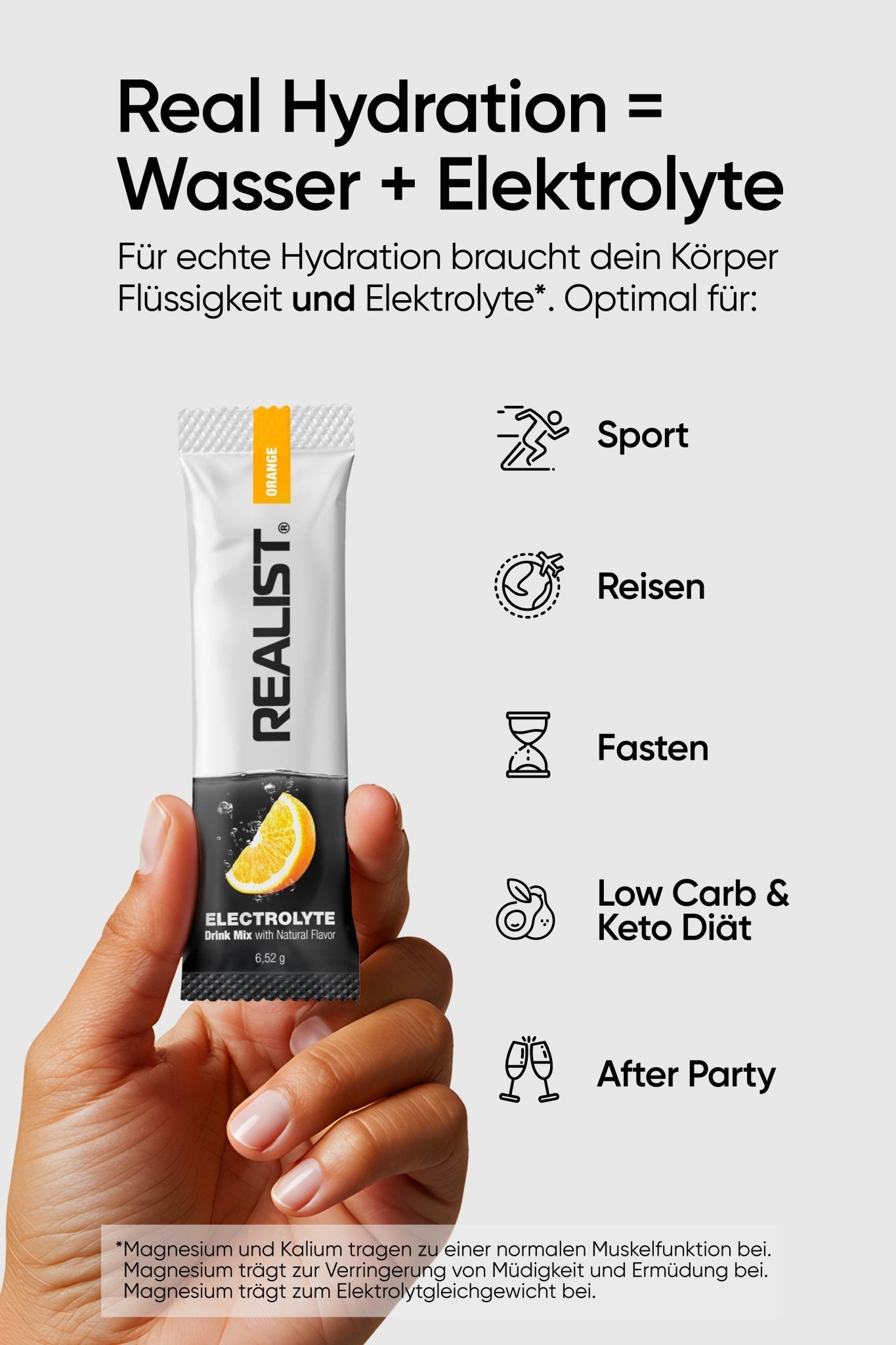 Elektrolyte Drink Mix Orange - REALIST