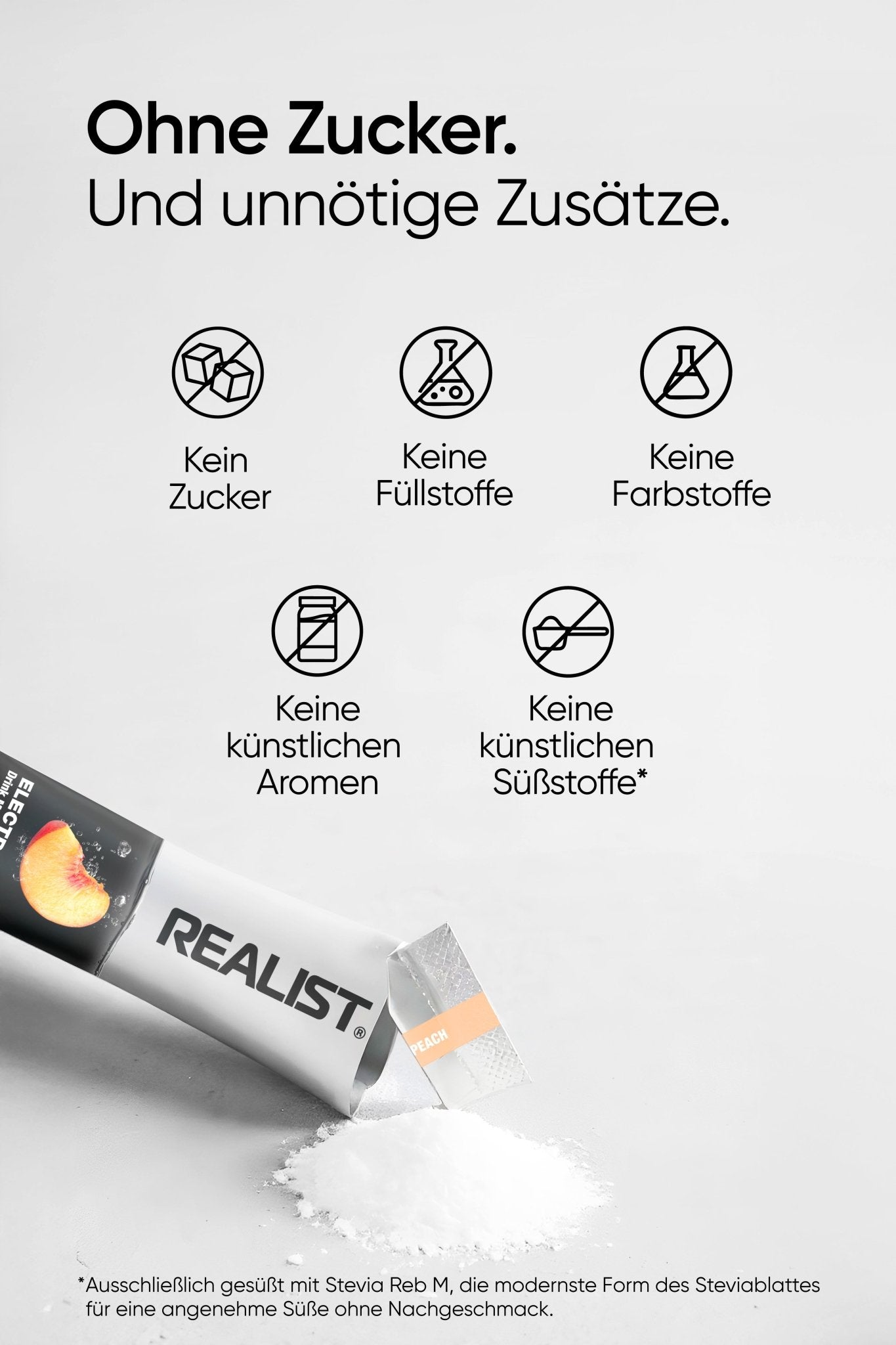 Elektrolyte Drink Mix Pfirsich - REALIST