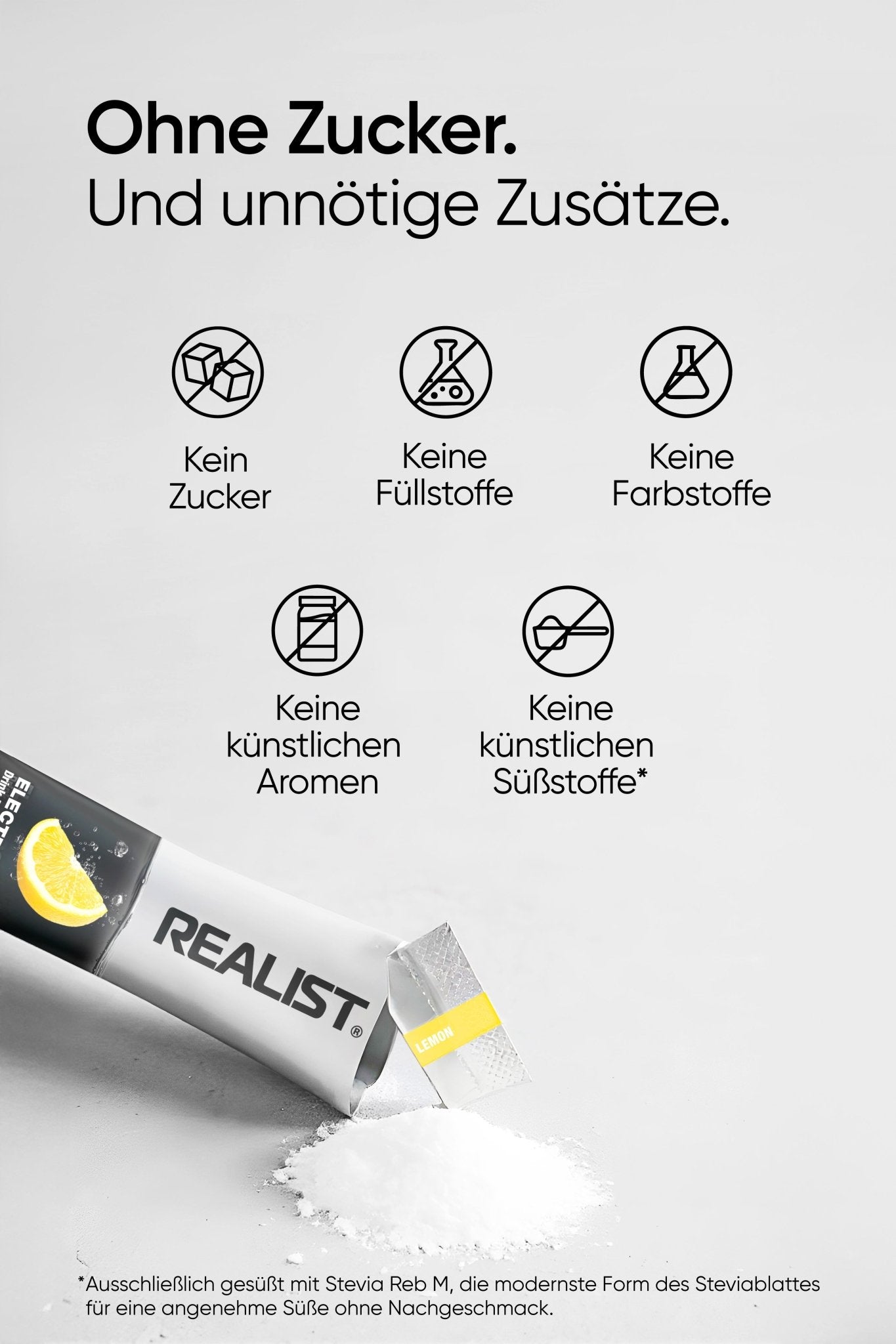 Elektrolyte Drink Mix Zitrone - REALIST