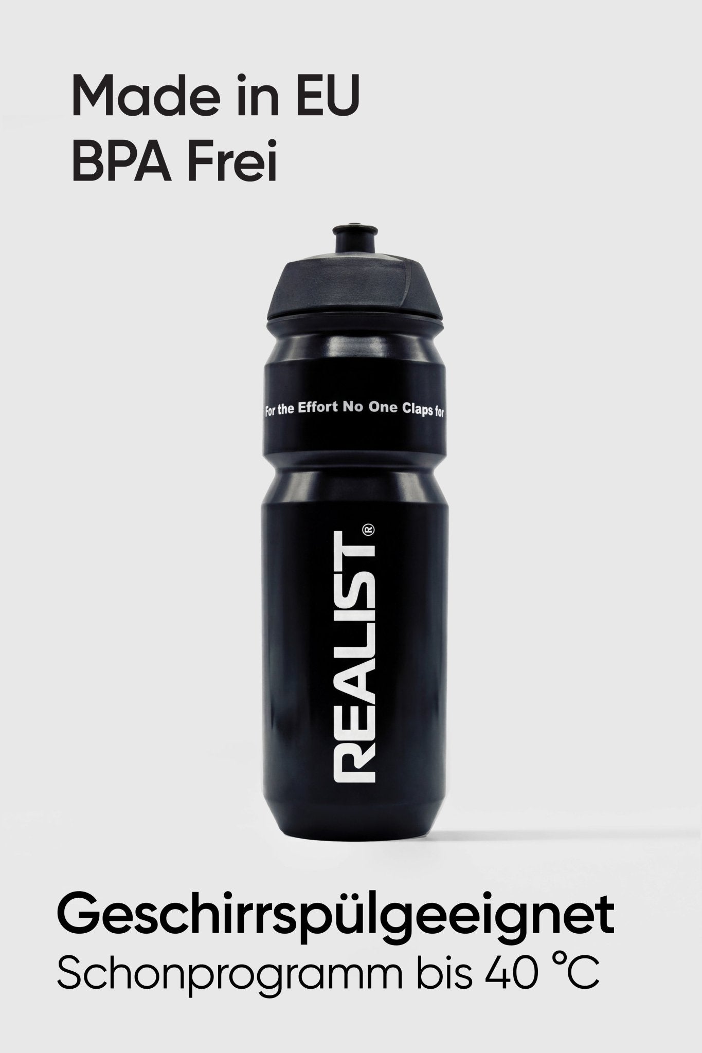 Starter Pack mit Trinkflasche Schwarz 750ml - REALIST