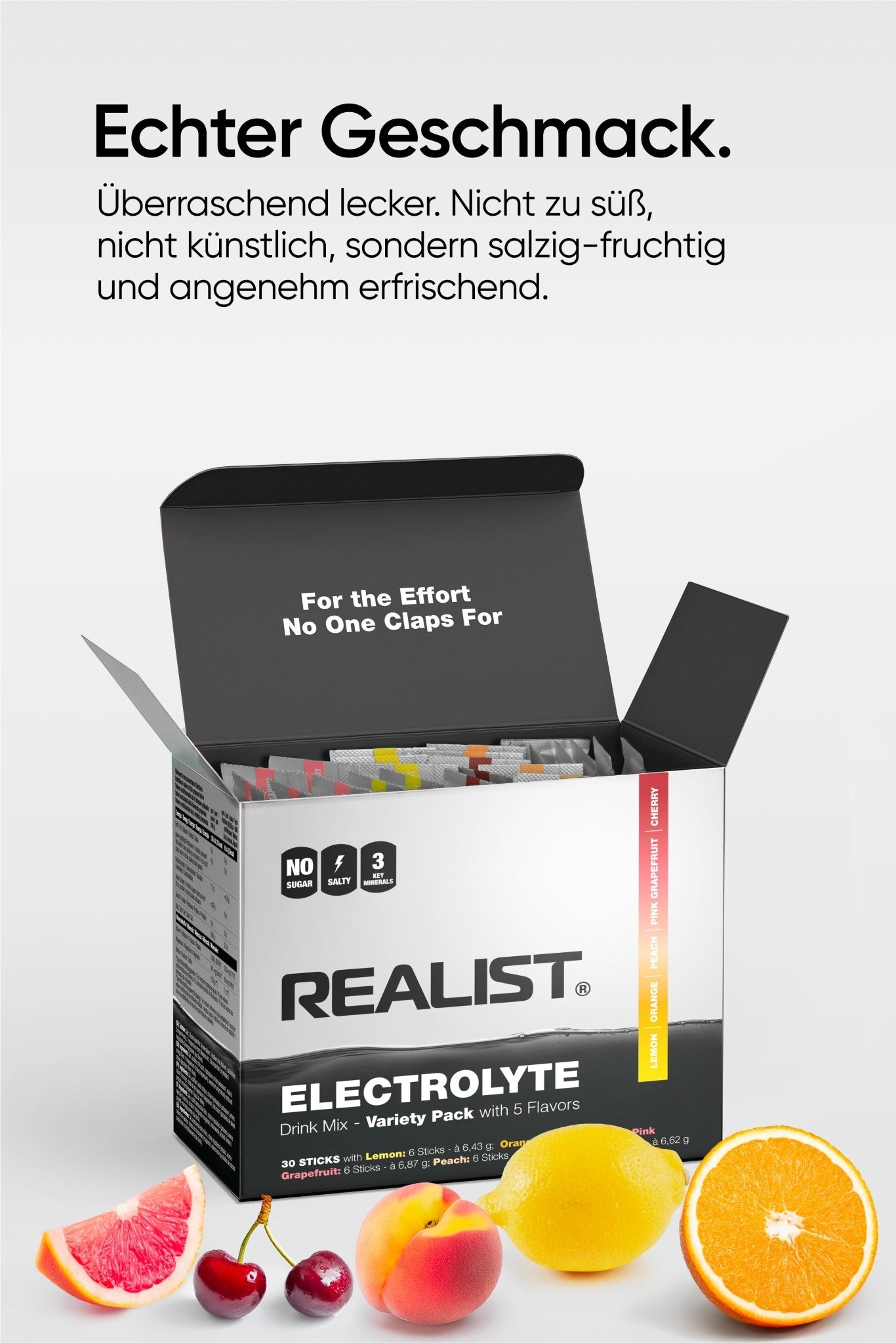 Starter Pack mit Trinkflasche Weiß 750ml - REALIST