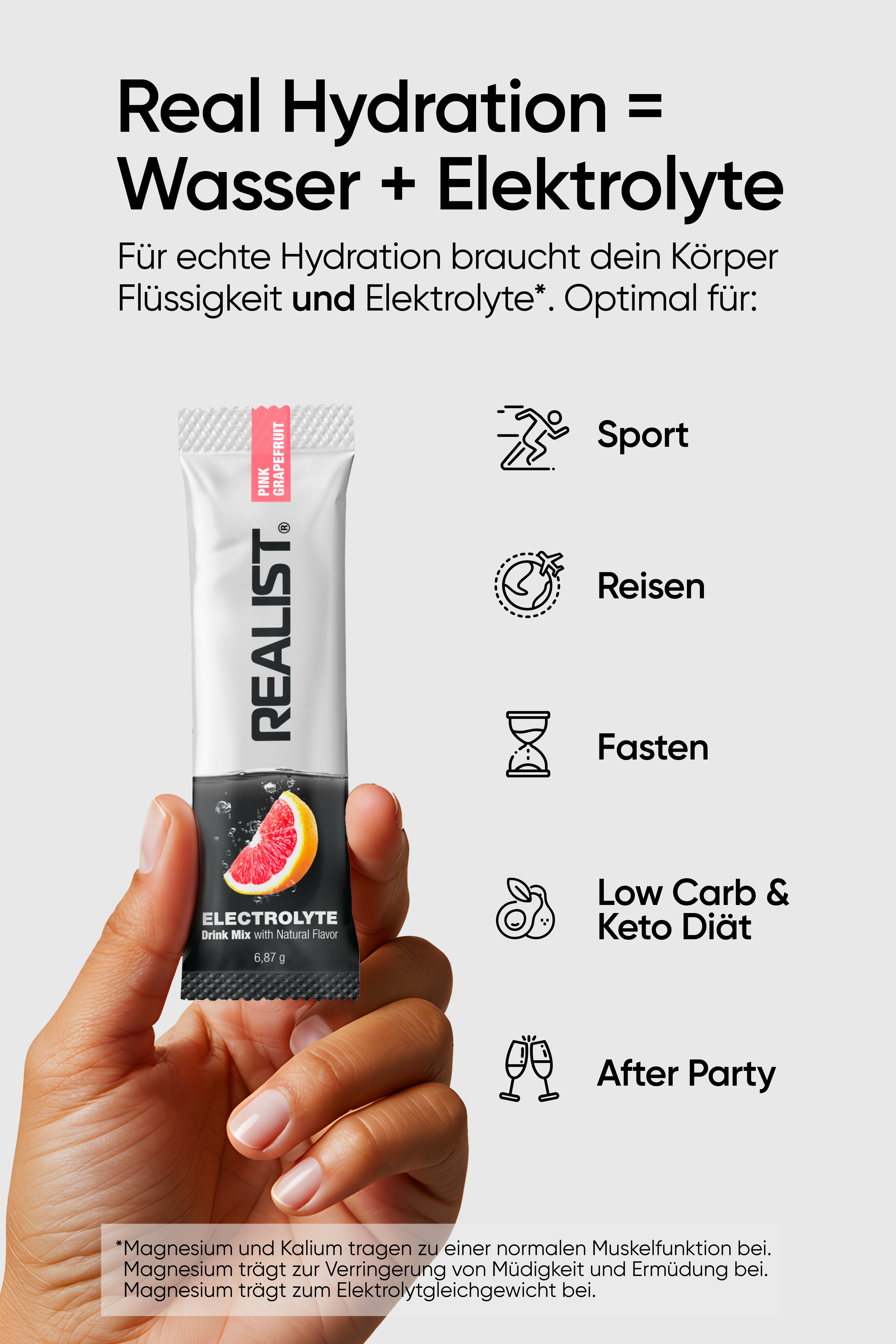 Elektrolyte Drink Mix Pink Grapefruit