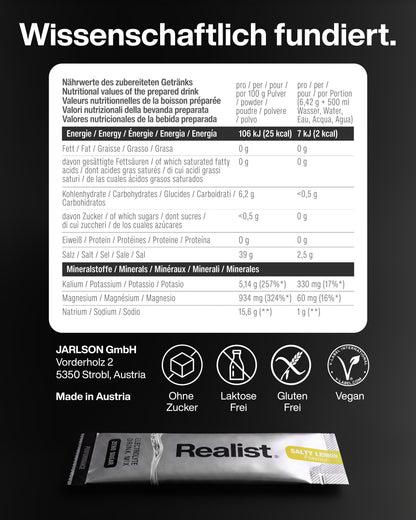 Elektrolyte Pulver Sticks Zitrone - PERFORMANCE Hydration