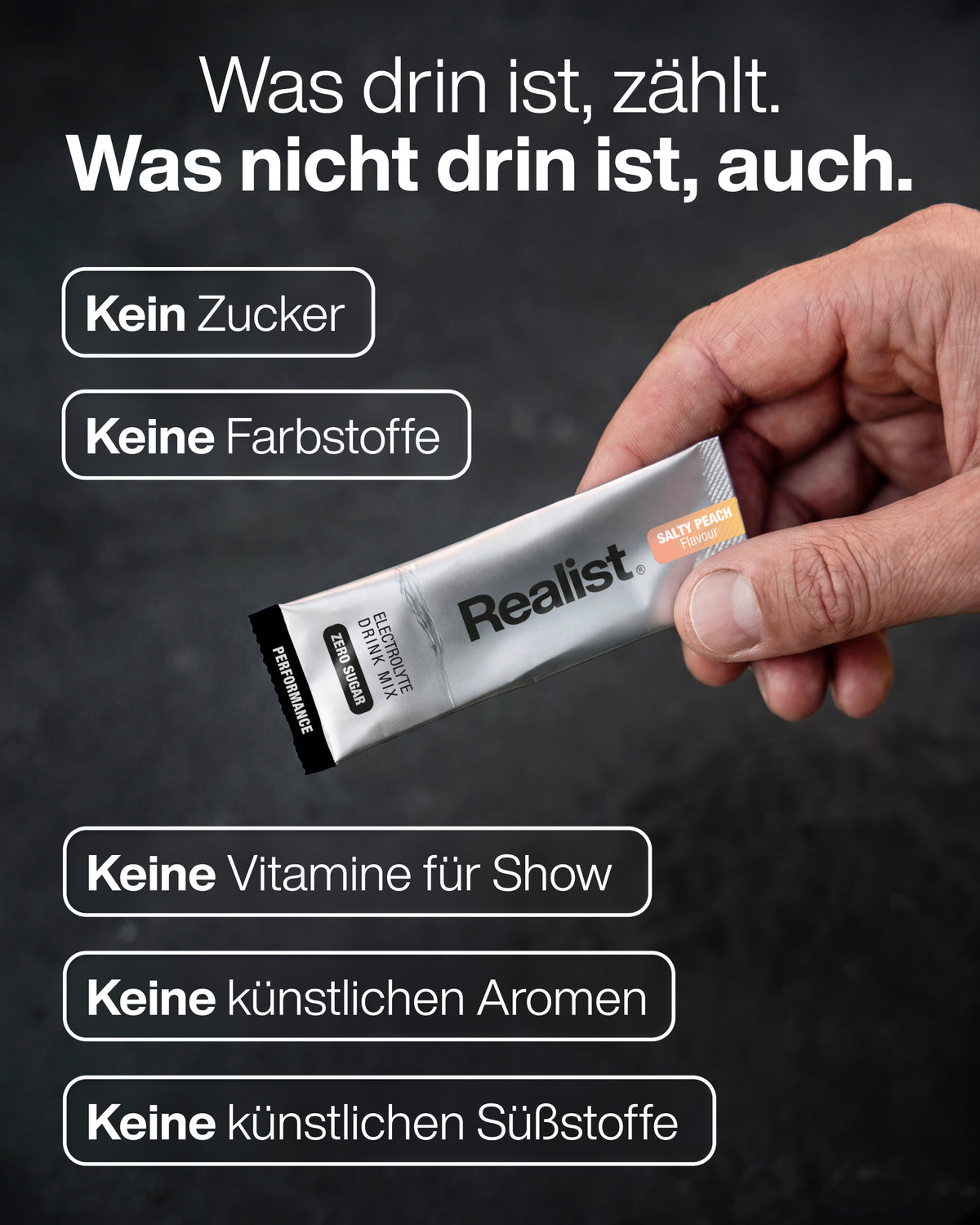 Elektrolyte Pulver Sticks Pfirsich - PERFORMANCE Hydration