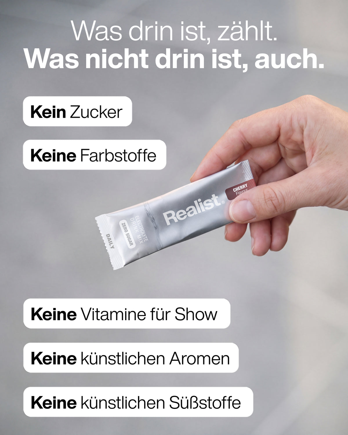 Elektrolyte Pulver Sticks Kirsch - DAILY Hydration