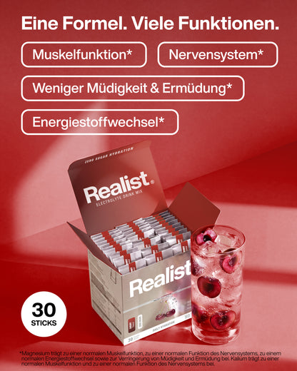Elektrolyte Pulver Sticks Kirsch - DAILY Hydration