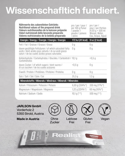 Elektrolyte Pulver Sticks Kirsch - DAILY Hydration