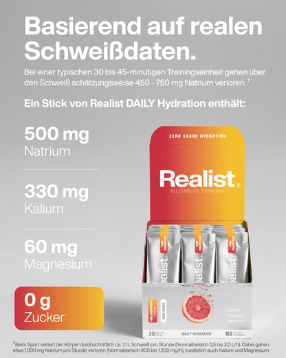 Elektrolyte Pulver Sticks Pink Grapefruit - DAILY Hydration