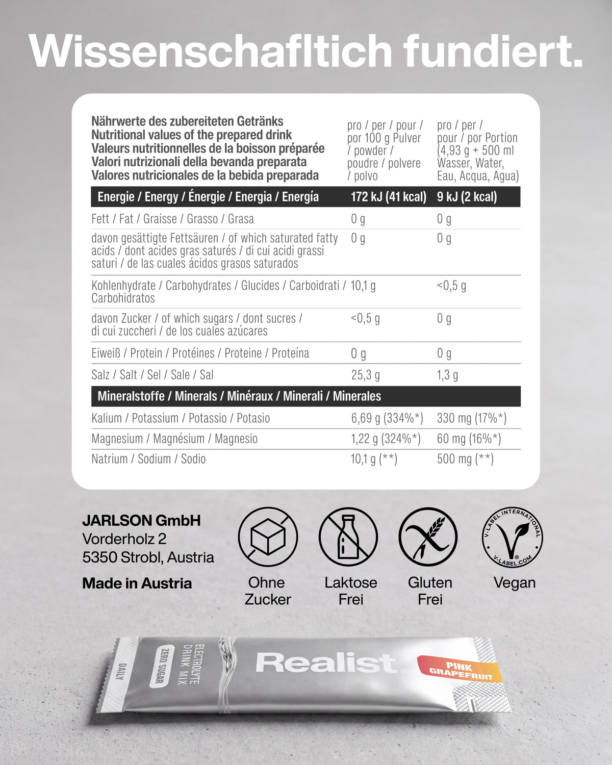 Elektrolyte Pulver Sticks Pink Grapefruit - DAILY Hydration