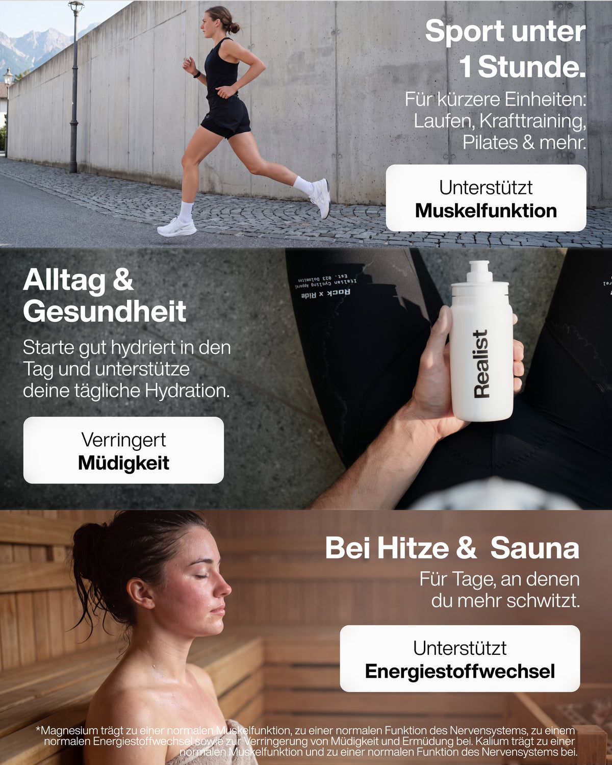 Elektrolyte Pulver Pur - DAILY Hydration Dose - 60 Portionen