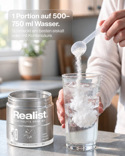 Elektrolyte Pulver Pur - DAILY Hydration Dose - 60 Portionen