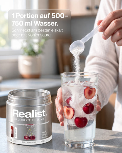 Elektrolyte Pulver Kirsche - DAILY Hydration Dose - 60 Portionen