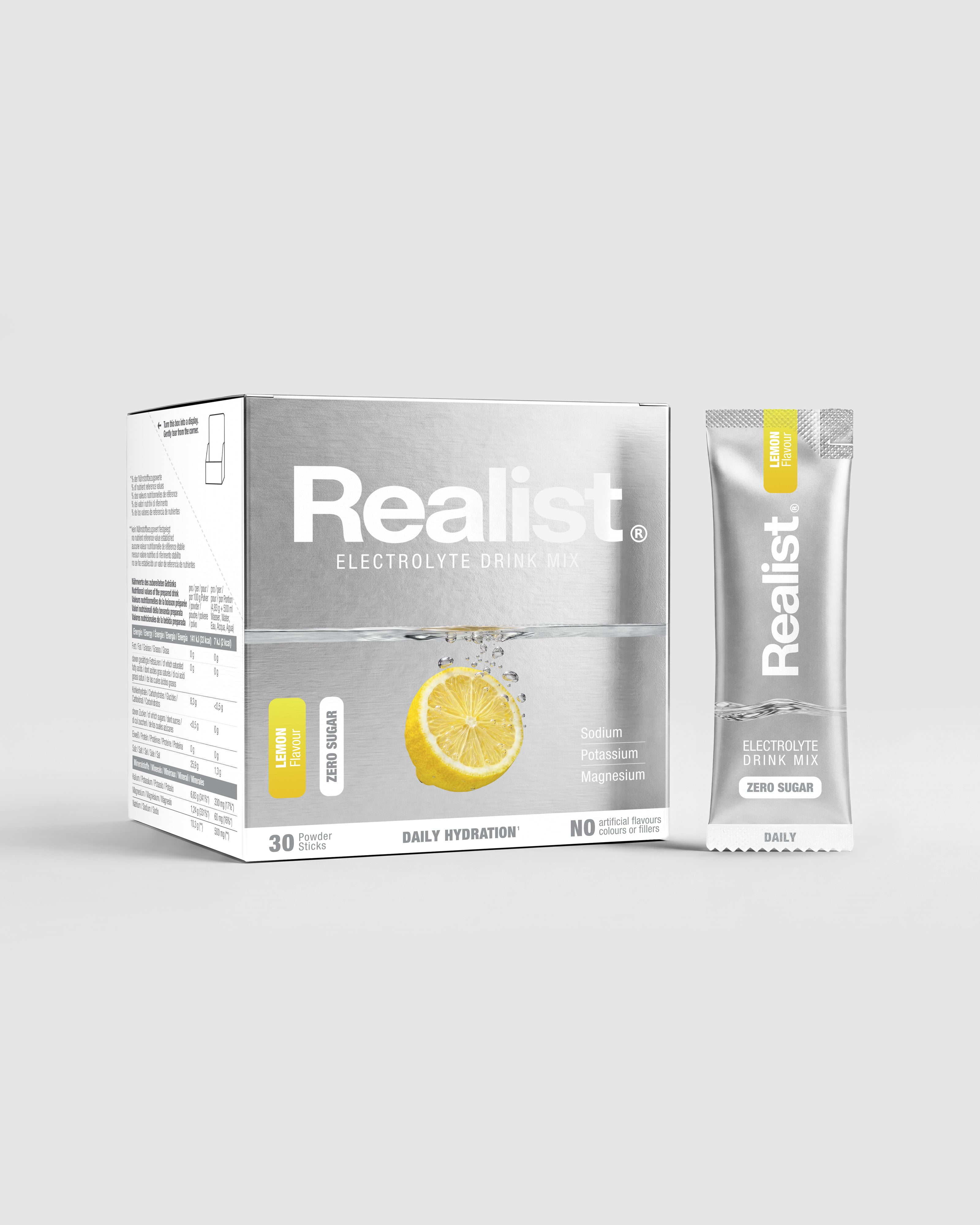 Elektrolyte Pulver Sticks Zitrone - DAILY Hydration