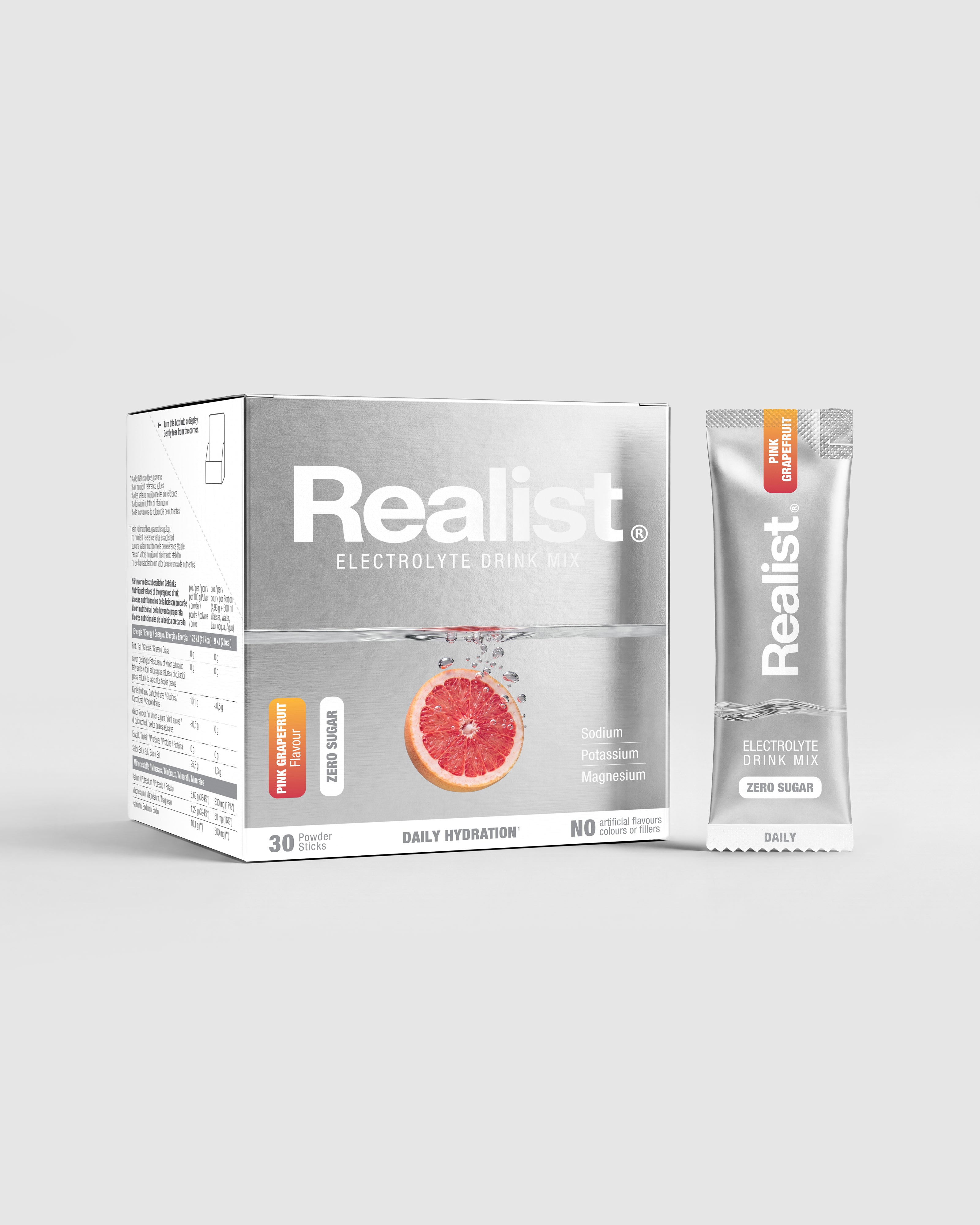 Elektrolyte Pulver Sticks Pink Grapefruit - DAILY Hydration