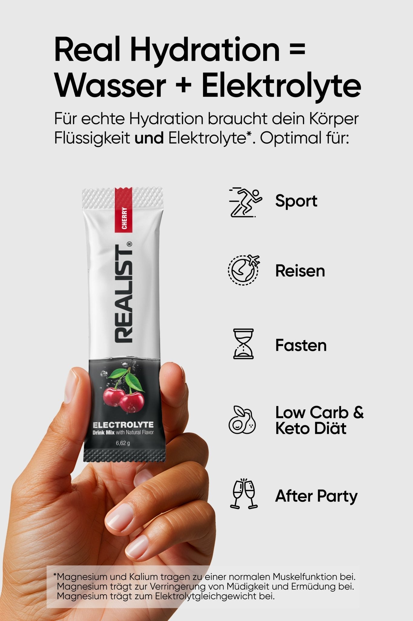 Elektrolyte Drink Mix Kirsch - REALIST