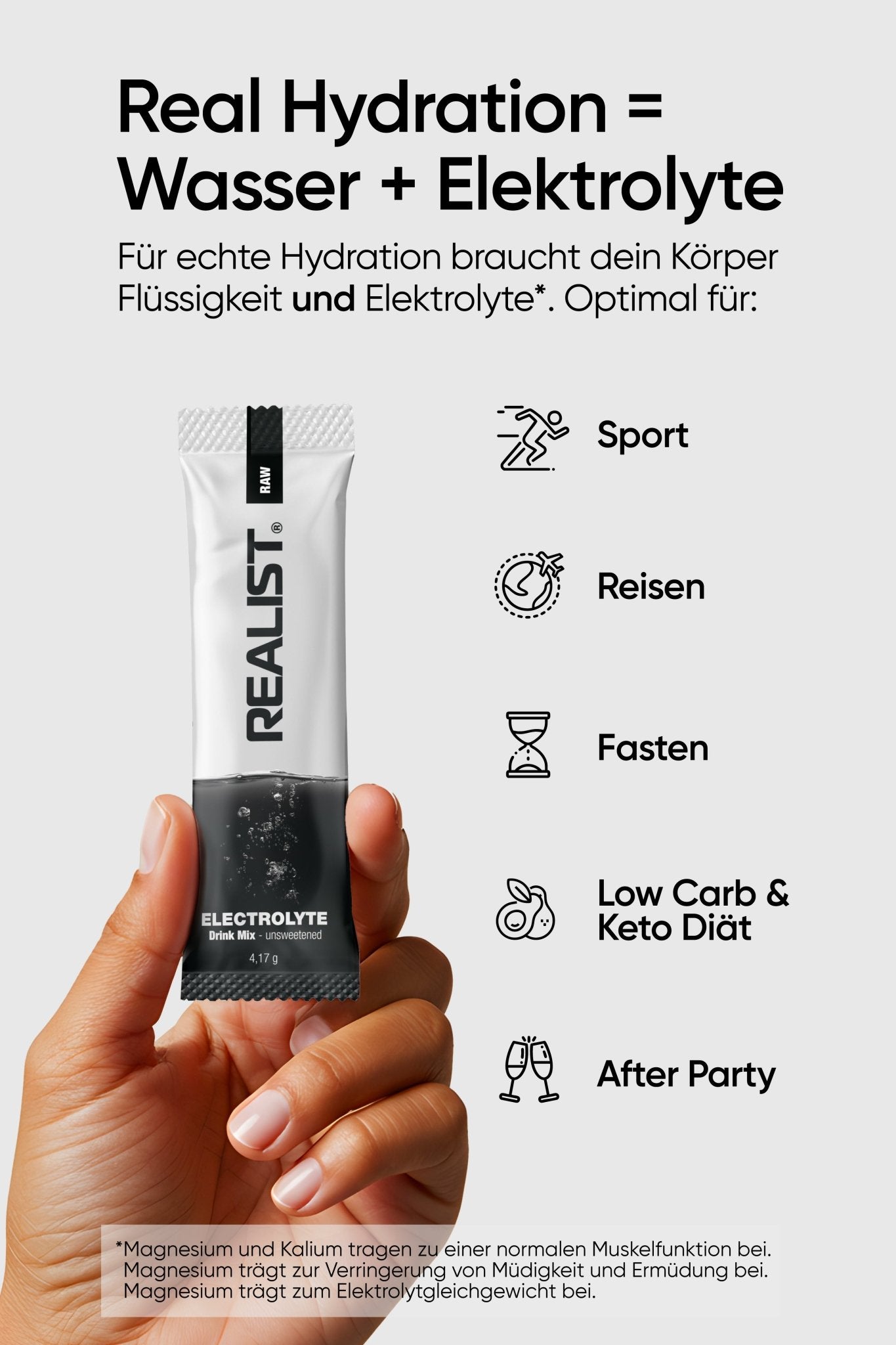 Elektrolyte Drink Mix Neutral (Raw) - REALIST