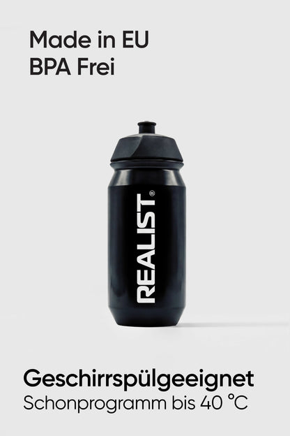 Starter Pack mit Trinkflasche Schwarz 500ml - REALIST
