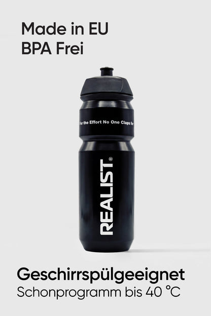 Starter Pack mit Trinkflasche Schwarz 750ml - REALIST