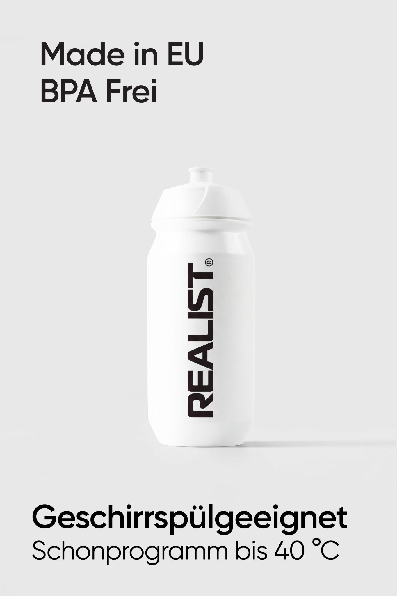 Starter Pack mit Trinkflasche Weiß 500ml - REALIST