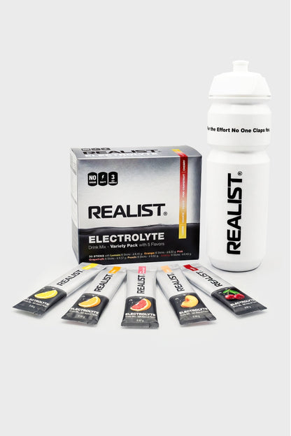 Starter Pack mit Trinkflasche Weiß 750ml - REALIST