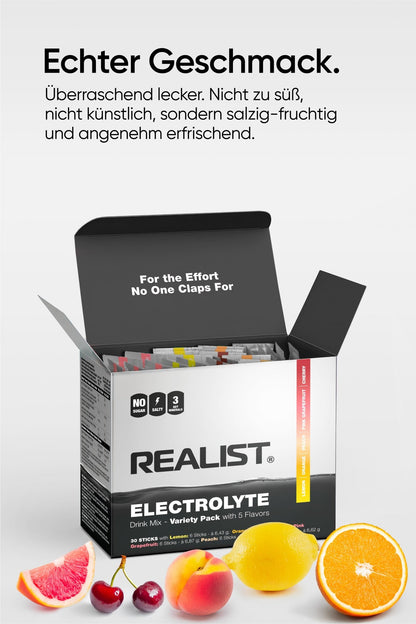 Starter Pack mit Trinkflasche Weiß 750ml - REALIST